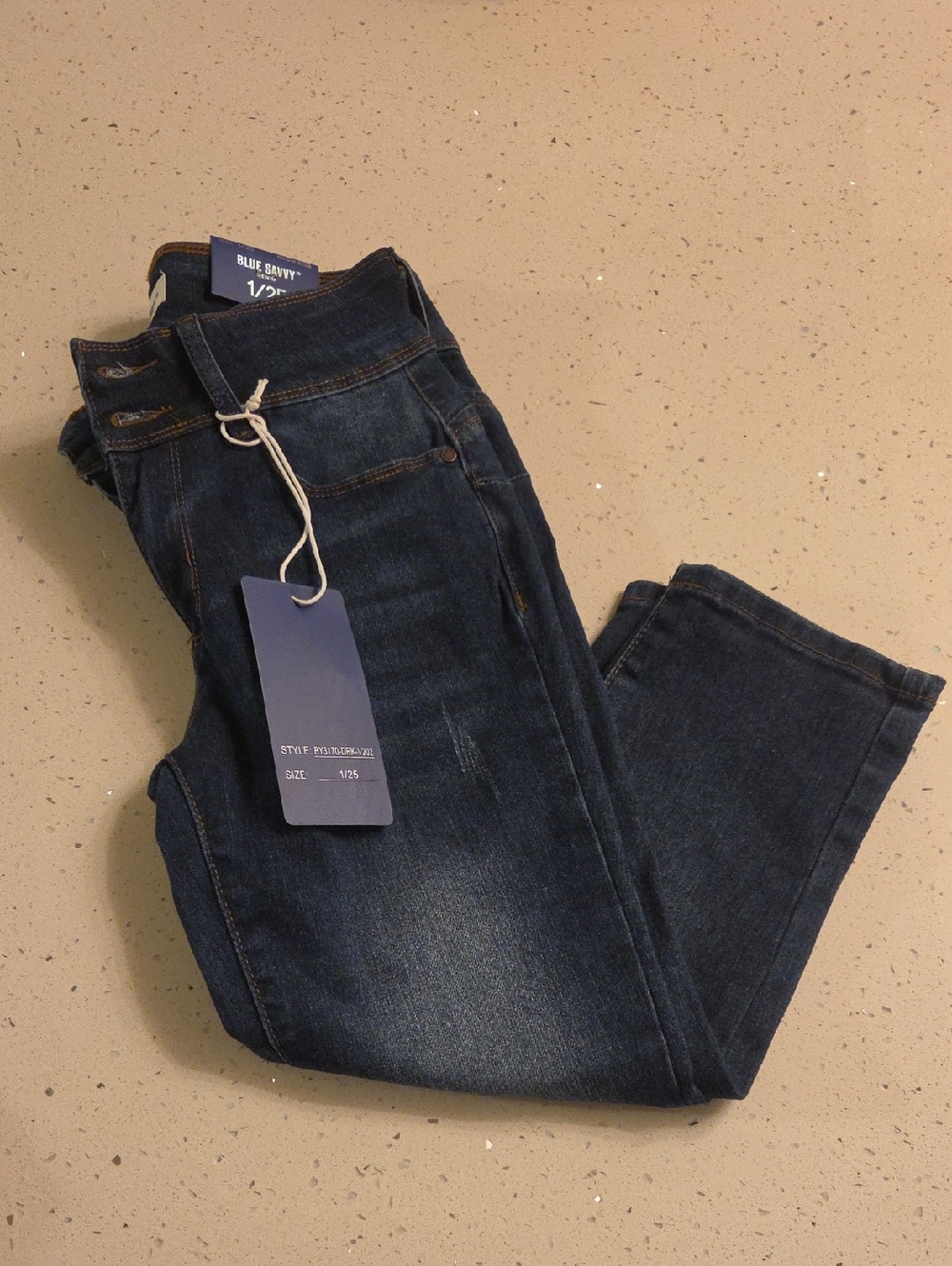 Blue Skinny Ankle Jeans - Dark Wash